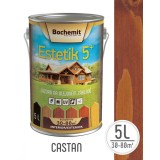 Lazura lemn Bochemit Estetik Clasic 5L, castan, protectie UV