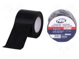 Bandă electroizolantă HPX 50mm x 20m neagră cauciuc
