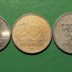 Lot monede Ungaria forint 2008 (5, 10, 20, 50 si 100 forint)