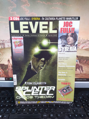 Level, Games, Hardware &amp;amp; Lifestyle, aprilie 2005 Splinter Cell: Chaos Theory 111 foto