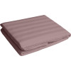 Cearsaf de pat cu elastic din damasc, densitate 130 g/mp, Maro, 180/200cm