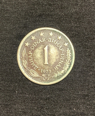 Monda 1 dinar 1973 Iugoslavia foto