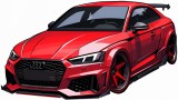 Cumpara ieftin Sticker Red Audi RS5 , Autocolant Sportiv din Folie Oracal Smart Vinyl