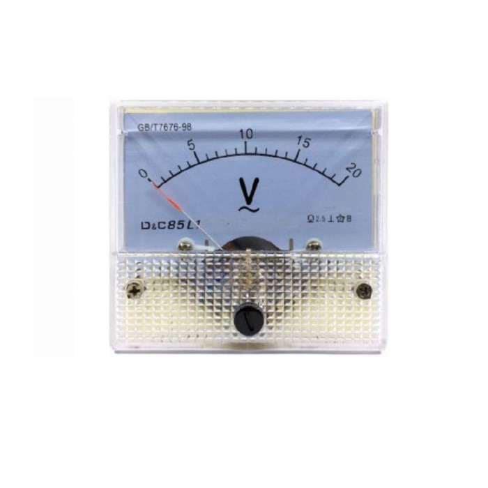 Voltmetru analogic de panou 20V curent alternativ