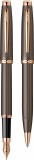 Set stilou si pix Scrikss Oscar 39 Brown Gold