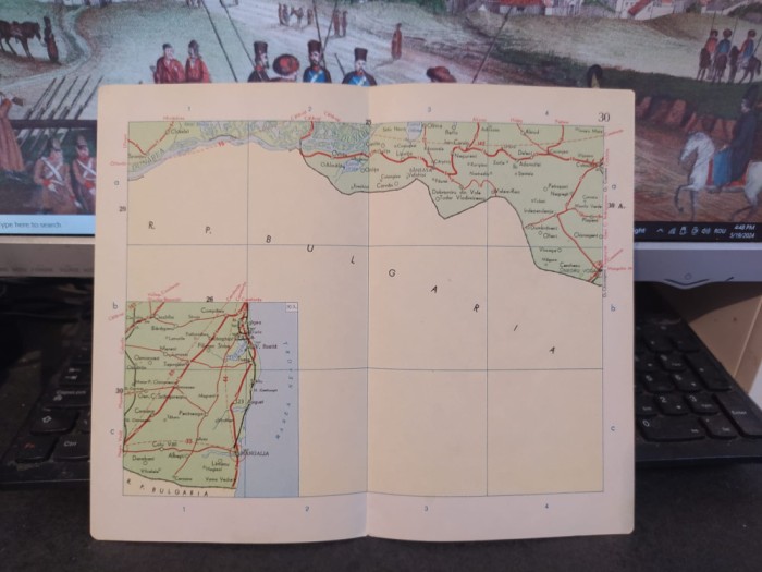 Mangalia, Techirghiol, Agigea, Negru Vodă, Ostrovu, Cobadin, hartă c. 1960, 109
