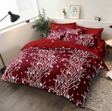 Cumpara ieftin Lenjerie de pat pentru o persoana cu husa elastic pat si fata perna dreptunghiulara, Renata, bumbac mercerizat, multicolor
