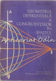 Geometria Diferentiala A Congruentelor In Spatiul Eliptic - Radu Rosca