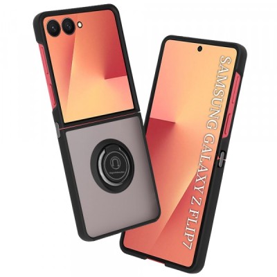 Husa pentru Samsung Galaxy Z Flip7 F766, Techsuit, Glinth, Neagra foto