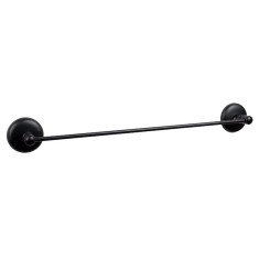 Suport din metal pentru prosop, negru mat, 400 mm