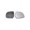 Geam oglinda exterioara cu suport fixare Nissan Micra (K12), 2009-11.2010, Micra (K13), 10.2010-09.2013, Micra (K13), 08.2013-, Dreapta, geam convex;
