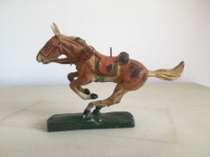 Figurina cal Elastolin Germany, vintage, 12x8 cm, deosebit, colectie foto