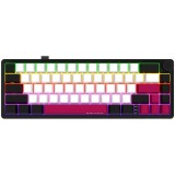Wireless mechanical gaming keyboard Pro, 2.4 GHz, BT, RGB Backlight, 16 modes, 66 keys, 50M presses, multimedia knob, built-in 3750 mAh battery, Hot S, Lorgar