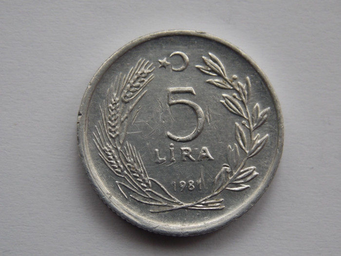 5 LIRA 1981 TURCIA