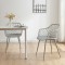 Set 2 scaune bucatarie Kangasniemi plastic gri deschis [en.casa] HausGarden Leisure