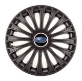 Cumpara ieftin Set 4 capace roti pentru Subaru, model Dino Black, R15, Autohelix MSA