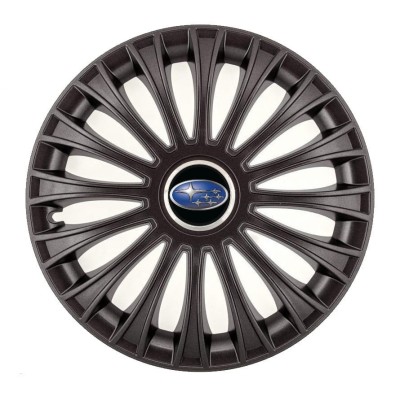 Set 4 capace roti pentru Subaru, model Dino Black, R14 foto