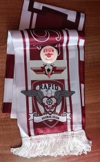 D9 M5 1 - sport - fotbal - fular, insigna si abtibild de colectie - Clubul Rapid Bucuresti!!