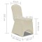 Husa de scaun elastica, 4 buc., crem - 8