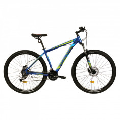 Bicicleta MTB Colinelli COL27, Marimea M, 29 inch, Albastru, Schimbator Shimano Altus, 24 Viteze, Ca foto