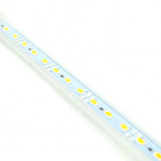 Banda led rigida 5630 korea chip cu profil 886AL 1m. 12V. Lumina ALBASTRA 6000k 18W. Cod: ALSZ05 B