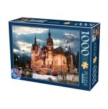 Cumpara ieftin Puzzle adulti D-Toys Imagini din Romania - Castelul Peles seara, 1000 piese