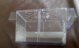 Mini maternitate plexiglas Pets at home dimensiune 21 cm x 10 cm 3 in 1 modulare pentru una, două femele gestante sau puiet fish hatchery