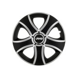 Set 4 Capace Roti 15 inchi (R15) Bis Gri-Negru, Compatibile Cu Jeep, Autohelix MSA