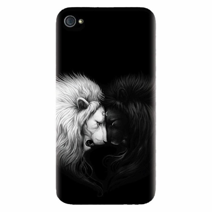 Husa silicon pentru Apple Iphone 4 / 4S, Lions