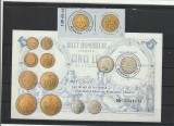 ROMANIA 2007 LP 1782 a LP 1783 140 ANI SISTEM MONETAR SERIE VINIETA + COLITA MNH, Nestampilat