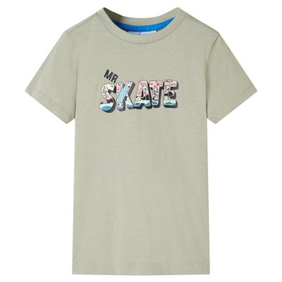 Tricou pentru copii, kaki deschis, 128 12567 foto