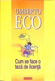 CUM SE FACE O TEZA DE LICENTA-UMBERTO ECO-358605