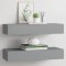 vidaXL Dulapuri de perete cu sertare, 2 buc. gri, 60x23,5x10 cm, MDF