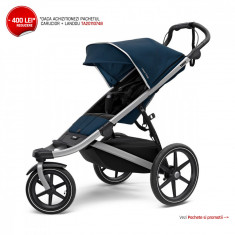 Carucior Thule Urban Glide 2 Single Aluminum/MajolicaBlue (model2020)