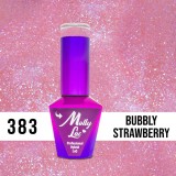 MOLLY LAC UV/LED gel nail polish Wedding Dream and Champagne - Bubble Strawberry 383, 10ml