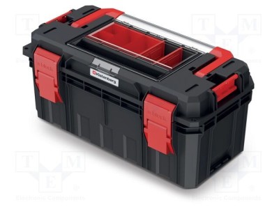 Ladă pentru unelte neagră KISTENBERG S BLOCK ALU LOG 550x280x264mm polimer foto