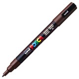 Marker PC-3M Posca cu vopsea pe baza de apa,varf fin, 0.9-1.3 mm,maro inchis