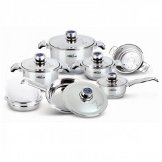 Set de vase inox Barton Steel BS4117 17 piese foto