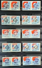 TIMBRE ROMANIA LP576a/1964 NAVIGATIA COSMICA -nedantelate -Serie pereche -MNH