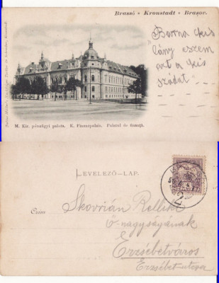 Brasov, Kronstadt -Palatul de Finante- clasica, rara foto