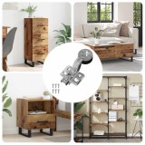 vidaXL Hinge 12 pcs Argintiu 0 Fier 864678