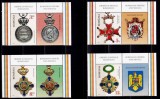 ✅RO 2020 ,LP 2283 &quot;Ordine si medalii rom.&quot; , serie viniete+tabs+margini , MNH