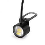 Set 2 LED Auto 23mm, 12V, 9W, Albastru, cu Suport, Impermeabile, Pozitie, Semnalizare, Lampa Ambientala