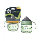 Cana Tommee Tippee Sippee cu protectie Bacshield si capac 190 ml Verde