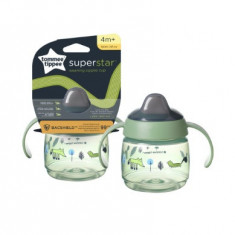 Cana Tommee Tippee Sippee cu protectie Bacshield si capac 190 ml Verde