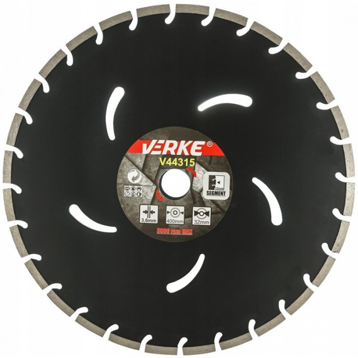Disc diamantat pentru beton 400X32X3.6mm V44315 Verke