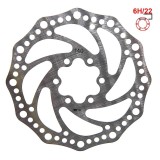 Disc frana trotineta electrica R6.1 140 mm 6h argintiu