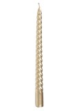 Set 2 Lumanari Decorative Spiralate MagicHome Champagne 25 cm Ceara