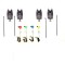 Set 4 Senzori/avertizori pescuit Cu 4 Swingere MK2 Starleti si 4 picheti