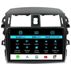 Navigatie Dedicata Toyota Corolla (2006-2013), 9Inch, 2Gb Ram, 32Gb Stocare, Carplay